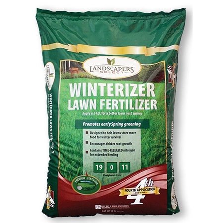 LANDSCAPERS SELECT Lawn Winterizer Fertilizer, Granular, Slight Ammonia, 48 lb Bag 902734